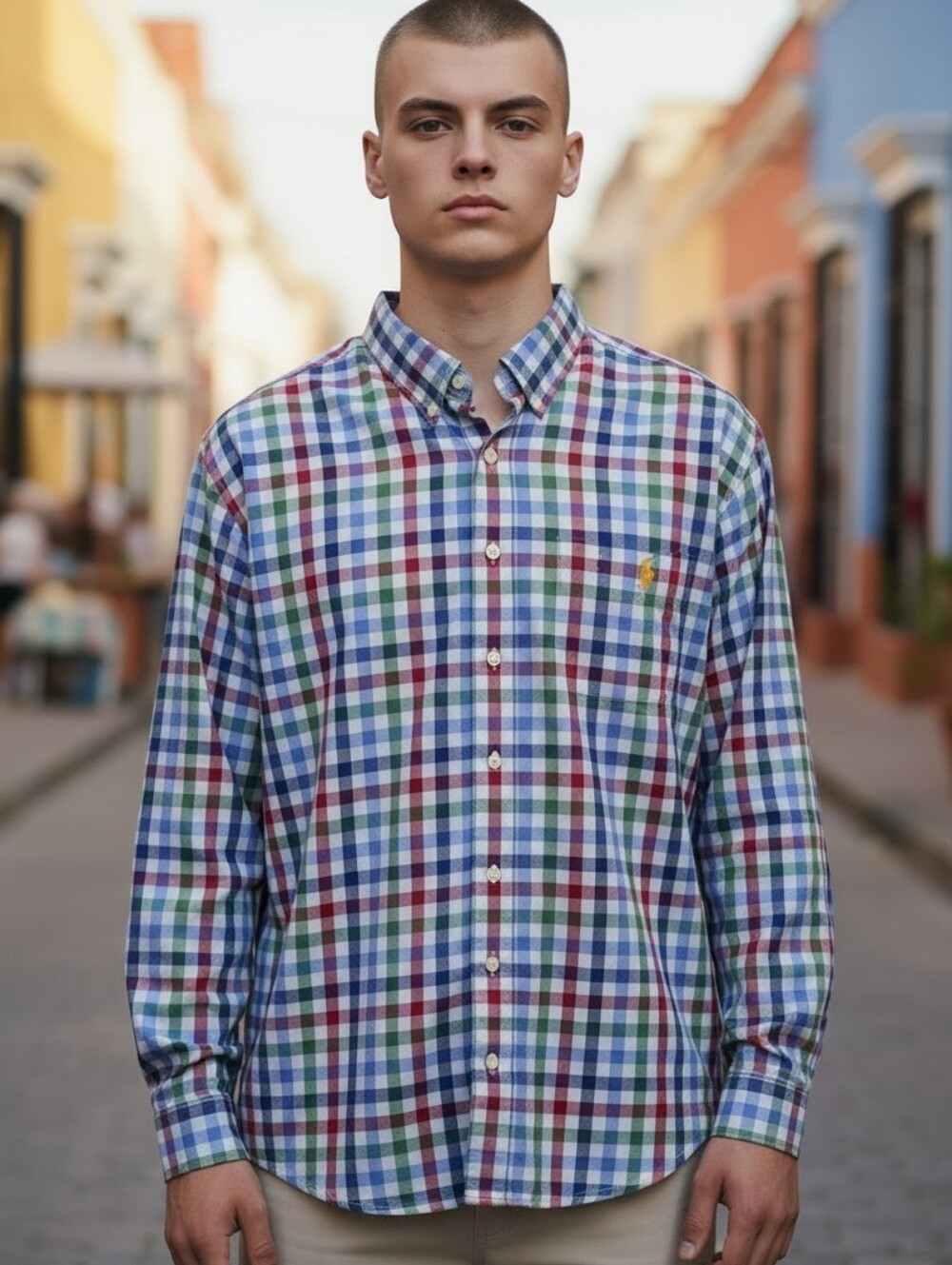 Us Polo Men's Size 2XLT Causal Button Down Shirt